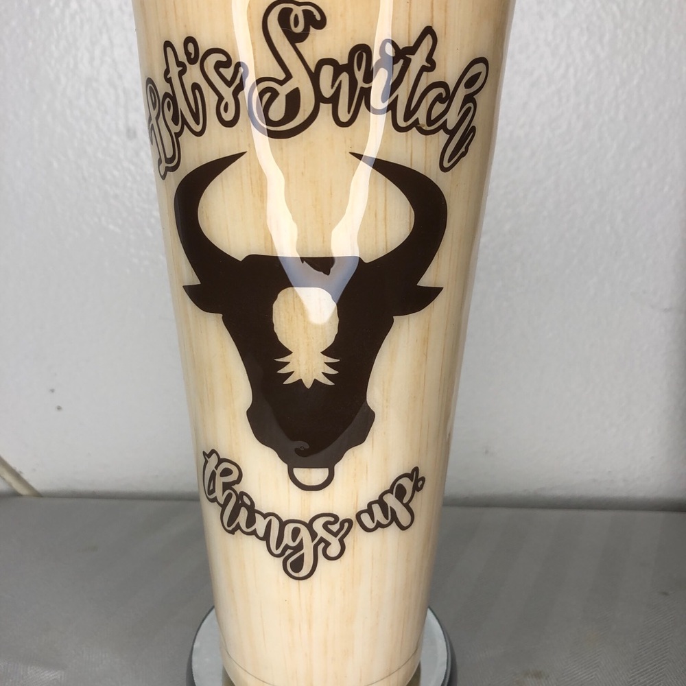 Cow Print Tumbler upside down pineapple
